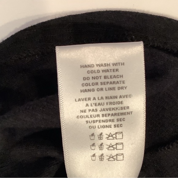 eri + ali Black Pullover Blouse Top Size Small Tiered Ruffle Bell Sleeves - Picture 9 of 10